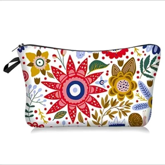 NEW …Floral Pattern Cosmetic / Makeup Bag - Picture 1 of 3